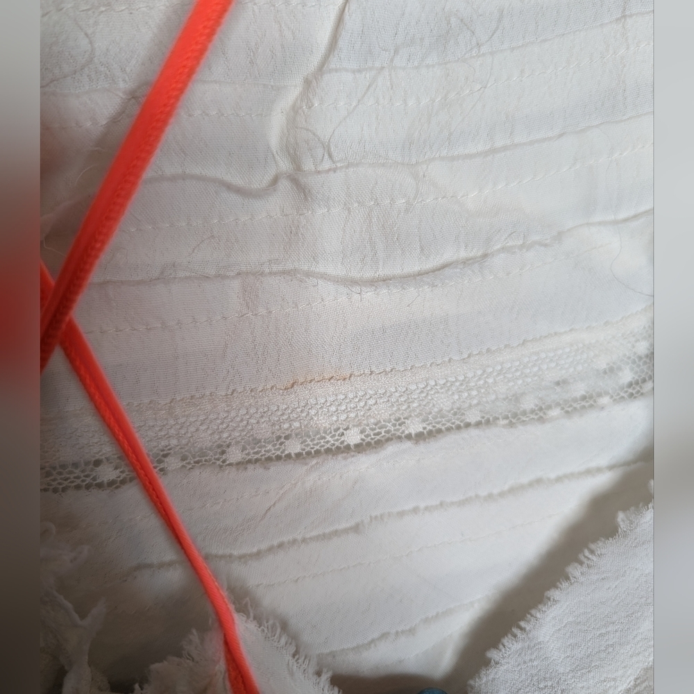 FP One White Lace Cross Top Neon Straps - Picture 7 of 10